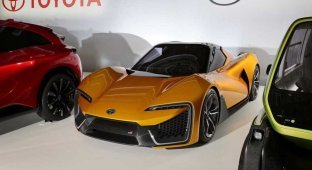 Concept of the new electric sports car Toyota FT-Se (4 photos)