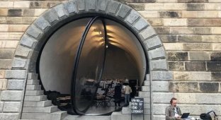 Элегантная и гигантская: дверь кофейни в Праге поражает размерами (1 фото + 2 видео)