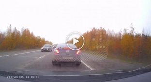 Авария с участием трех автомобилей в Усинске