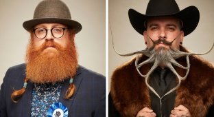 Mustache champions showed the goods with their faces (31 photos)