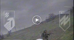 Azov soldiers attack enemy infantry with kamikaze drones, preventing them from accumulating manpower for assaults