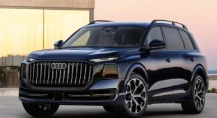 Audi officially unveiled its conceptually new full-size Q9 crossover, the largest in the German brand's history (9 photos)