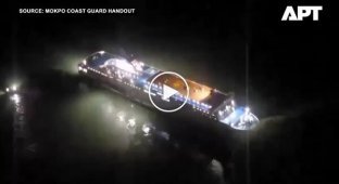 В Южной Корее паром сел на мель из-за залипшего в телефоне рулевого