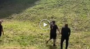 The traditional mountain race for a head of cheese was won by a woman who rolled down the hill unconscious