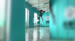 Girl on a pole
