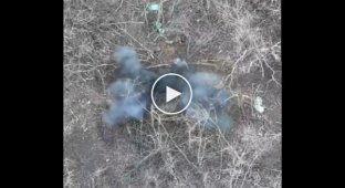 A kamikaze drone eliminated a Russian soldier who was vainly pretending to be dead