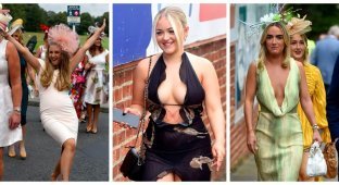 Glamorous visitors to the races in York showed themselves in all their glory (27 photos)