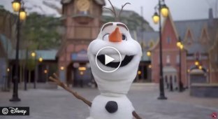 Disney unveiled a robotic version of Olaf the snowman.