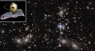 The James Webb telescope showed the Pandora cluster in all details (3 photos + 2 videos)