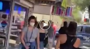 Житель Техаса вышел защищать свой магазин от протестующих с бензопилой в руках (мат)