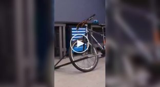 Video showing how to make a catamaran from a bicycle with your own hands