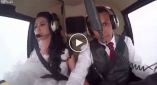 Оператор снял последние секунды жизни невесты в вертолёте, летевшей к алтарю