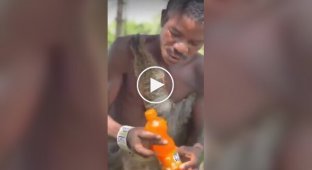 African tribe tries sweet soda for the first time