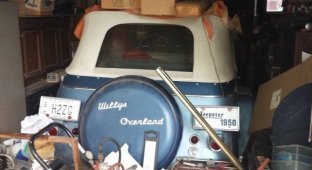 Настоящий Willys Jeepster простоял пол-жизни в гараже, модель 1950 года (7 фото)