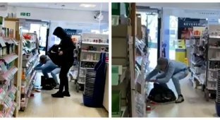 Дерзкие воры обчистили магазин на глазах у покупателей (9 фото + 1 видео)