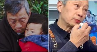 Дедушка из Китая стал бьюти-блогером, чтобы вылечить внука (6 фото)