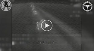 Soldiers of the 47th separate mechanized brigade destroy more invaders using night FPV drones