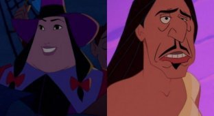 Что будет, если злодеи и герои Disney поменяются лицами (8 фото)