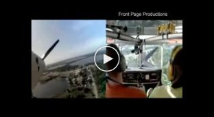 Incredible airplane landing with engine turned off