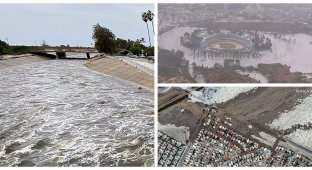 Devastating hurricane in California and Nevada: how it was (10 photos + 3 videos)