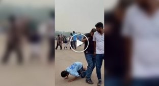 Street parkour in India