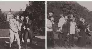 Веселое времяпрепровождение Николая II с друзьями в фотографиях 1899 года (16 фото)