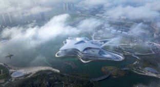 A Science Fiction Museum designed by Zaha Hadid Architects will open in China (9 photos)