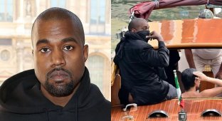 After the sex scandal, Kanye West was banned from renting boats in Venice (4 photos)