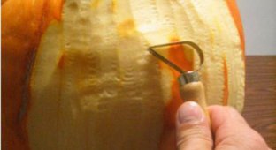Как вырезать морду на тыкве
