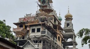 Архитектурное чудовище: зачем китаец строит самое бессмысленное здание на планете (6 фото)