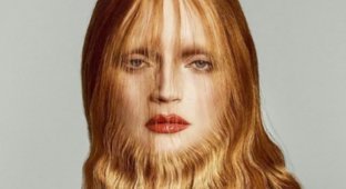Бородатая модель: итальянский Vogue снова шокировал публику (4 фото + 1 видео)
