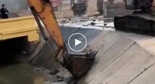 It was fun, come on! In China, an excavator rescued a puppy and he liked it