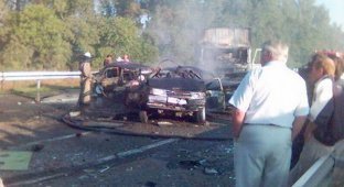 Крупнейшая авто-авария в Краснодаре (7 фото)
