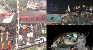 Two trains collided in India: almost 300 people died (4 photos + 4 videos)