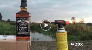 What went wrong with heating a bottle of Jack Daniels?