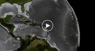 Как будет выглядить земля без океанов и морей