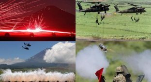 Ежегодные учения вооружённых сил Японии (14 фото)