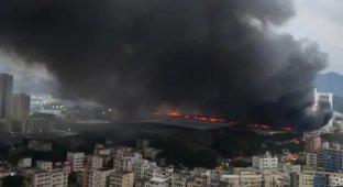 На заводі BYD сталася пожежа (3 фото + 2 відео)