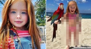 A baby with a doll appearance and steel abs is storming social networks (8 photos)