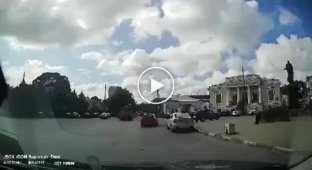 The moment of arrival of the S-200 (5V28) anti-aircraft missile in Taganrog this afternoon