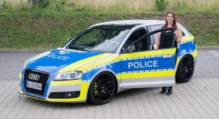 Residents of Germany disguise their cars as police (3 photos)