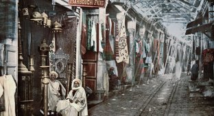 Эффектные цветные открытки из Туниса рубежа XIX-XX веков (34 фото)