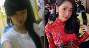 Нгуен Туонг Ви - девушка из Вьетнама, которая была гадким утенком в школе, а теперь стала завидной невестой (8 фото)