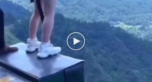 Bungee jump and a good way to get rid of new sneakers