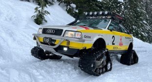 Audi Quattro turned into a caterpillar SUV (5 photos)