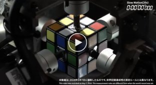Робот установил рекорд по сборке кубика Рубика