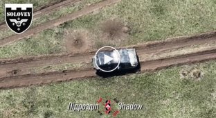 Ukrainian defenders destroyed an enemy BMP-1 after it exploded on a mine