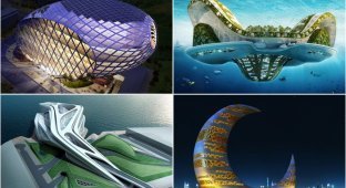 Архитектура будущего: самые невероятные здания (22 фото)