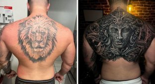 30 excellent cover-ups of old tattoos that have long since outlived their usefulness (31 photos)