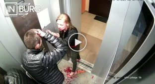 В Екатеринбурге пара в лифте устроила мордобой, а потом помирилась, убирая следы побоища